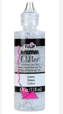 Tulip Dimensional Fabric Paint 4-Ounce Glitter Zebra • £4.90