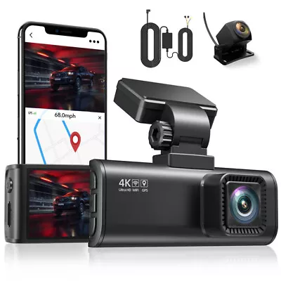 REDTIGER Dual Dash Camera 4K Front And Rear Dash Cam Free Hardwire Kit • $169.99