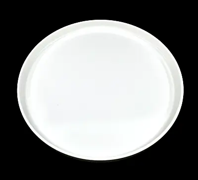Vintage HELLER Massimo Vignelli WHITE Dinner PLATE Melamine 9.75  MCM Stackable • $12.99