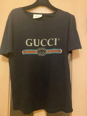 $513.11 • Buy GUCCI GG Logo T-shirt Size S Black Authentic Men Used From Japan