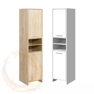 Artiss 185cm Bathroom Tallboy Storage Cabinet Laundry Cupboard Adjustable Shelf • $97.66