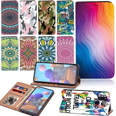 Printed PU Cover  Phone Case For Samsung Galaxy S23 /A04E/A13 5G/A34 5G/54 5G • £4.49