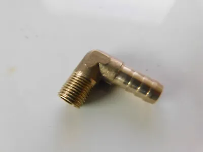 1/8  BSP Male To 8mm Barb Brass Elbow Connector • £3.95