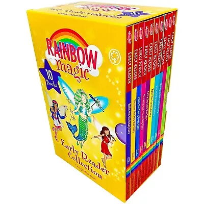 Rainbow Magic Early Reader Collection 10 Books Box Set By Daisy Meadows NEW • £18.50