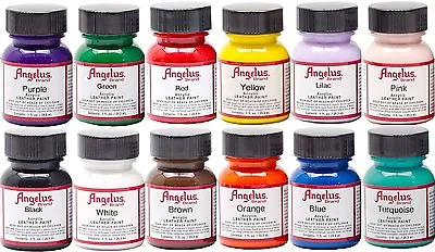 Angelus Acrylic Shoes Boots Handbags Leather Paint/Dye 1 Oz/29.5 ML • $4.89