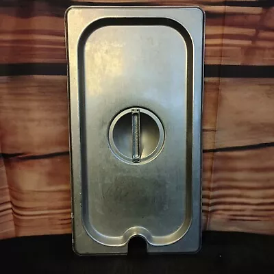 Winco SPSCT 1/3 Size Notched Stainless Steel Solid Steam Table / Hotel Pan Cover • $26