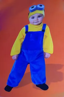 Despicable ME Boys Toddler MINION BOB Halloween Costume Outfit Hat 3T 4T NEW • $29.99