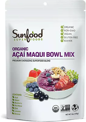 Acai Powder Smoothie Mix For Maqui Berry Acai Bowls Gluten Free Vegan & Low Ca • $56.56