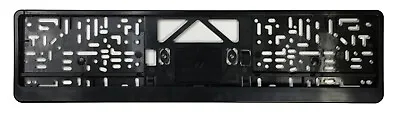 German License Plate Frame / Euro Evo1 Frame BMW VW Mercedes Mini Audi - Black • $24.99