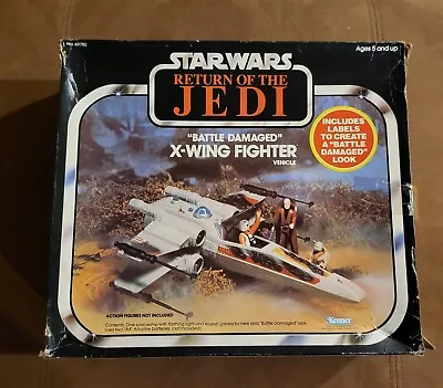 $500 • Buy Vintage Return Of The Jedi X-WING Battle Damaged Kenner Lights Work! - Star Wars