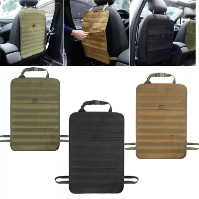 Seat Back Organizer For Car Tactical MOLLE Panel Vehicle Seat Cover Protector US • $17.89