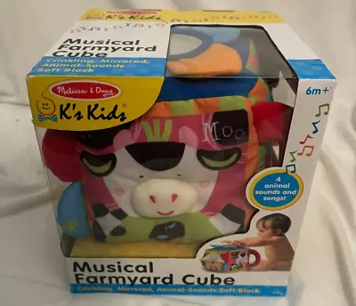 K's Kids Musical Farmyard Cube Educational Baby Toy New • $17.09