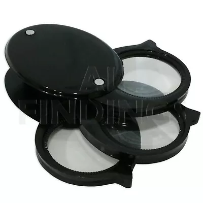 Triple Lens Eyeglass 5x 10x 15x Loupe Magnifier Glass Jewellers Watch Tool • £3.75