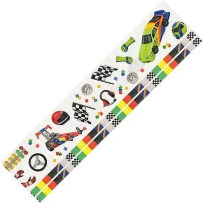 £1.90 • Buy Creative Memories 3  X 12  - Sports Sticker - Auto Racing Cars Flags 