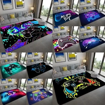 3D Playstation Gamepad Gaming Floor Rug Carpet Bedroom Doormat Room Chair Mat UK • £8.39