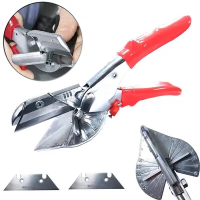 Adjustable Multi Angle Miter Cutter Shear Scissors Branch Trim Tool + 2 X Blades • £8.59