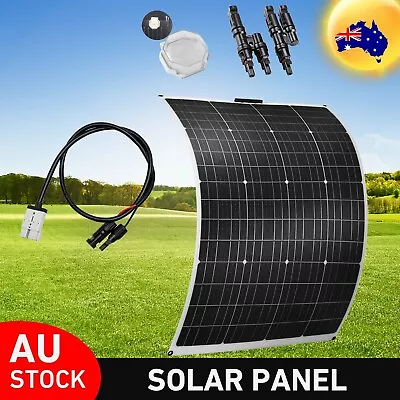 12V 300W Flexible Solar Panel Kit Caravan Battery Charging With Anderson Plug AU • $129.99