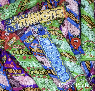 MILLIONS TUBES SELECTION Sweet Shop Vegan Vegetarian Chewy Candy • £3.99
