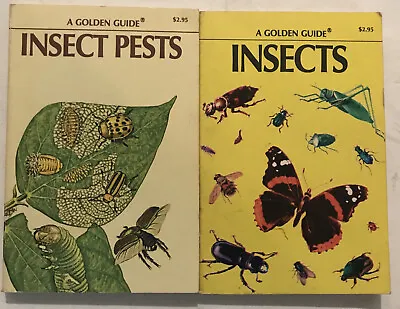 $9.99 • Buy 2 Vintage Golden Pocket Nature Guides- Insects Pest And Insects -PB Books Zim