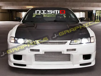 Nismo Windshield Window Car Decal Sticker Banner Slammed Lowered Vinyl JDM Low • $13