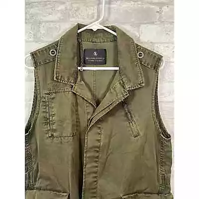 Maison Scotch La Femme Selon Marie Army Green Button Up Vest Size 2 • $44.99