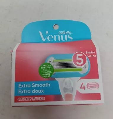 Gillette Venus Extra Smooth 91909838 Box Of 4 Razor Refills New Sealed   • $11.99