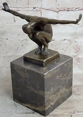 Milo`s Striking Bronze Sculpture The Athlete A Testament To Male Athleticism Art • $259