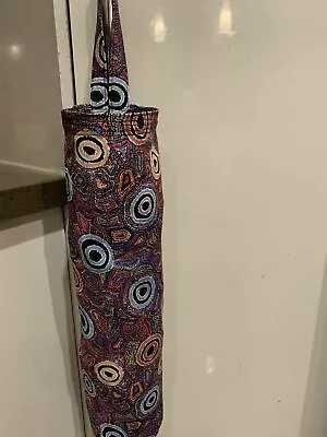 Extra Long Plastic Bag Holder Indigenous Prints (53 Cm X 35 Cm) • $15.50