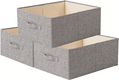 Fabric Storage Boxes Drawer Organisers Wardrobe Organizer Foldable Drawer  • £18.99