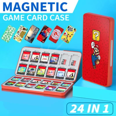 $13.97 • Buy 24in1 Magnetic Game Card Case Cover Storage Box Holder For Nintendo Switch /Lite
