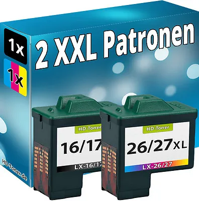 Ink Cartridges For Lexmark 17 +27 X1100 X1110 X1130 X1140 X1150 X1155 X1160 • £29.03