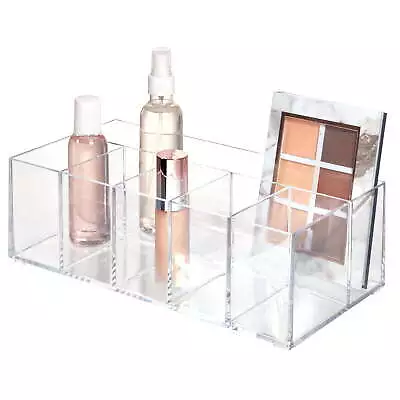 Clarity Clear Cosmetic Organizer For Vanity 6 Compartments • $20