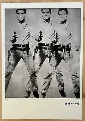 Andy Warhol (After)  Triple Elvis Presley  Limited Edition Off Set Lithograph • $149.99