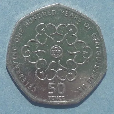 50p Coin 2010 100 Years Of Girl Guides  • £1.15