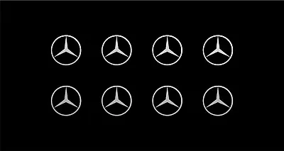 Mercedes Logo Vinyl Decals Phone Dashboard Mirror Laptop Small Stickers • $9.19