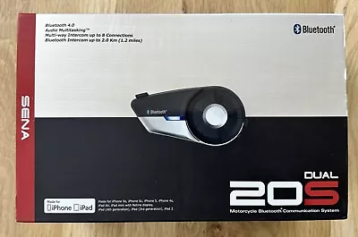Very Nice SENA Dual 20S Evo Bluetooth Headsets Motorcycle Communication System • $200