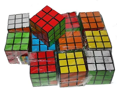 Set Of 12 3x3 Magic Cube Puzzle Kids Learning Education Toy Gifts Party Favor • $19.94