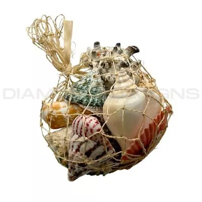 1 - 350g Mixed Shell Net Shells Natural Wicker Seashells Beach Craft Aquarium UK • £5.79