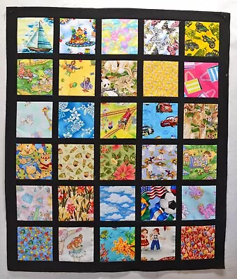 I-SPY Baby Quilt Top #477- Size 35  X 41 - I SPY ISPY LAP QUILT Toddler Quilt • $20