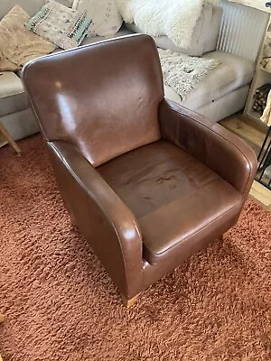 M&S Leather Arm Chair • £50