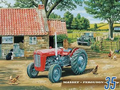 Massey Ferguson 35 Metal Wall Sign (Large) • £17.95