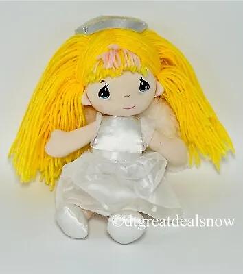 Aurora Precious Moments Share The Gift Of Love Baby Doll 12  White Feather Wings • $10.97