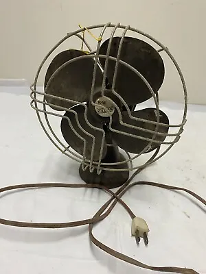 Vintage RARE Knapp Monarch K M Koldair Antique Desktop Fan With Cage 9” Working • $49.99