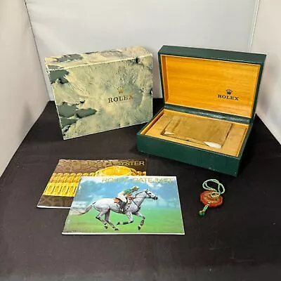 ROLEX Watch Box Case 68.00.55 Booklet Of DATEJUST Damaged 100%Authentic FZ8385 • $202.05