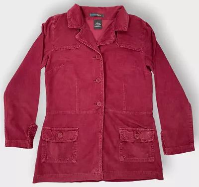 French Cuff Corduroy Shirt Jacket Womens Size Small 100% Cotton Mulberry Colour • £12.44