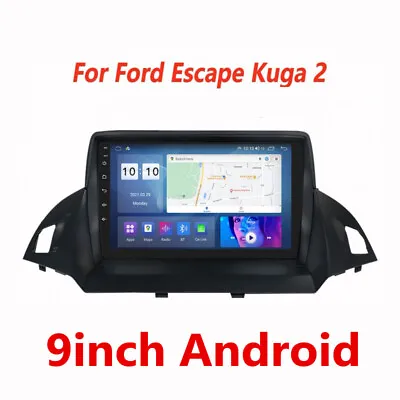 Android GPS Navigation Car Radio For Ford Escape Kuga 2013-2018 9in Multimedia  • $318.09