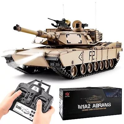 Heng Long RC Tank 1/16 Scale 2.4ghz US M1A2 Abrams Army Tank ModelRemote Con... • $486.39