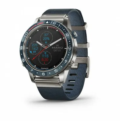 $2495 • Buy Garmin MARQ Captain Modern Tool Watch - MultiGPS HRM - Titanium W/ Nylon Strap