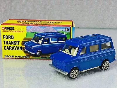 Vintage Corgi Juniors Whizzwheels Ford Transit Martin Walter Camper Code 3 Wls • $36.38