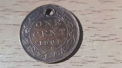 Canada 1 Cent 1901 Coin. Grade VF • £5.99